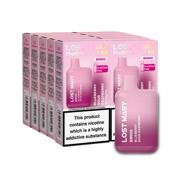 Blueberry Sour Raspberry 10 x Lost Mary BM600 Multipack