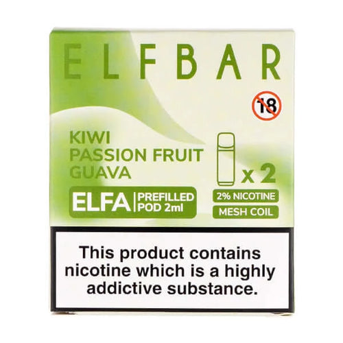 Kiwi Passion Fruit Guava Elfa Pods by Elf Bar