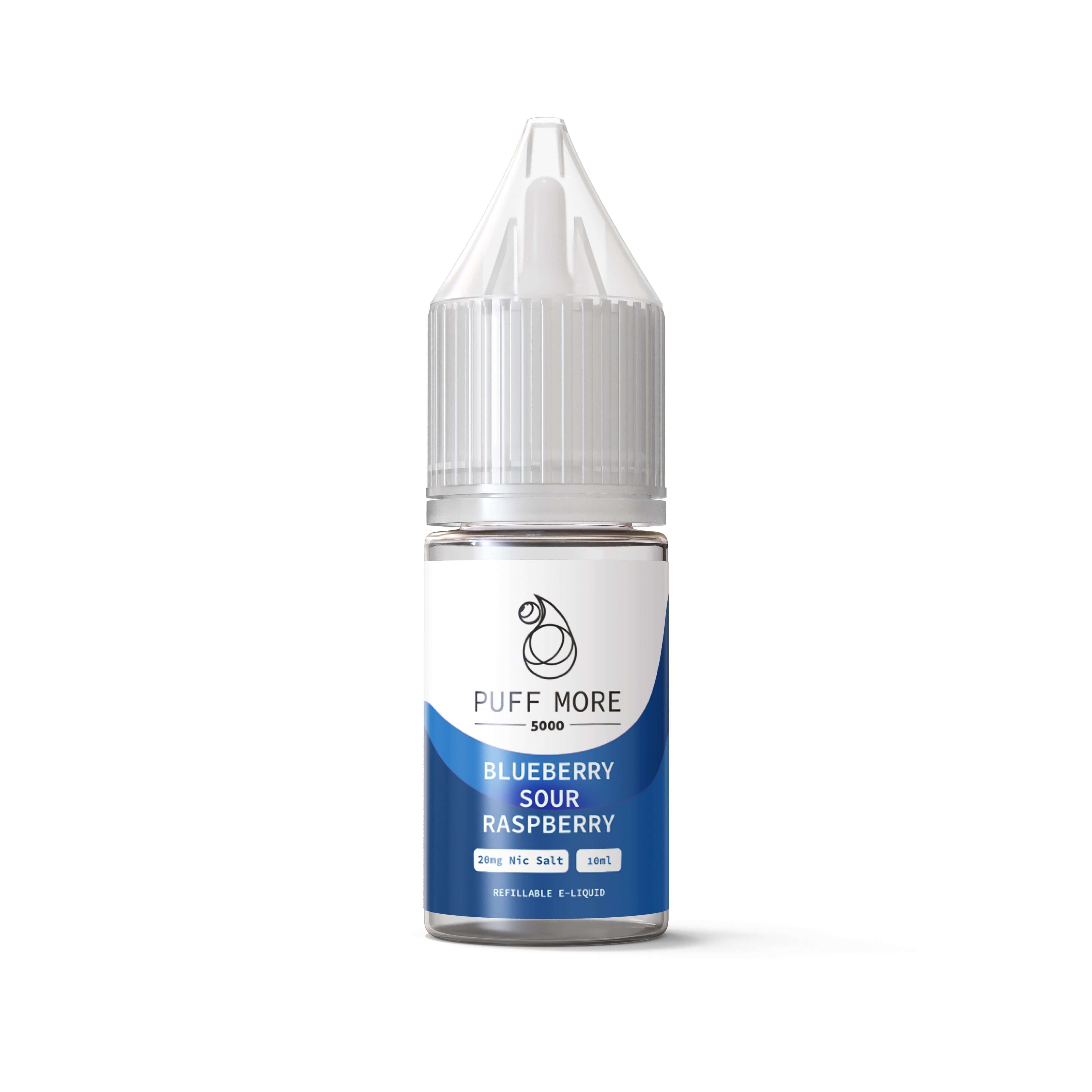 Blueberry Sour Raspberry Nic Salts by Puff More Salts