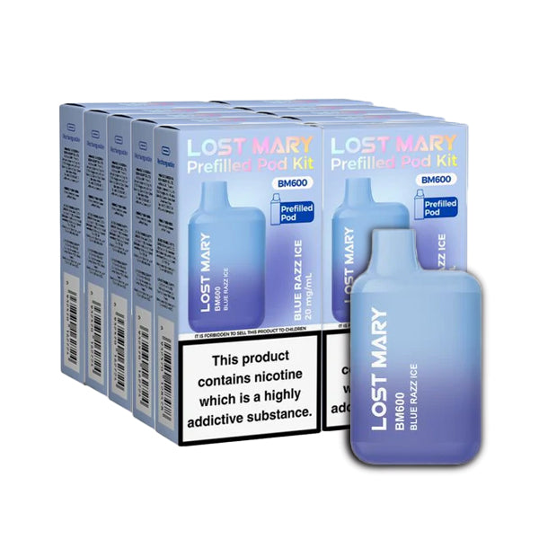 Blue Razz Ice 10 x Lost Mary BM600 Multipack