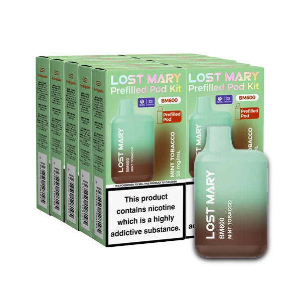 Mint Tobacco 10 x Lost Mary BM600 Multipack