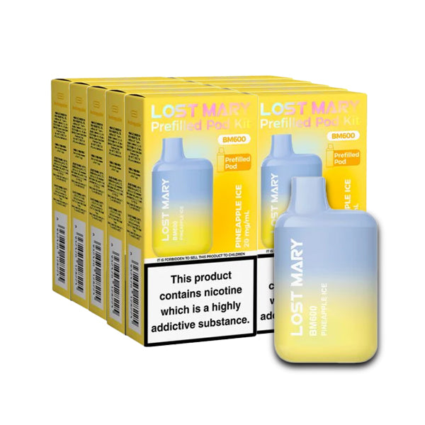 Pineapple Ice 10 x Lost Mary BM600 Multipack