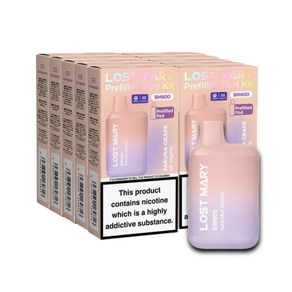 Sakura Grape 10 x Lost Mary BM600 Multipack