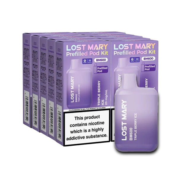 Triple Berry Ice 10 x Lost Mary BM600 Multipack