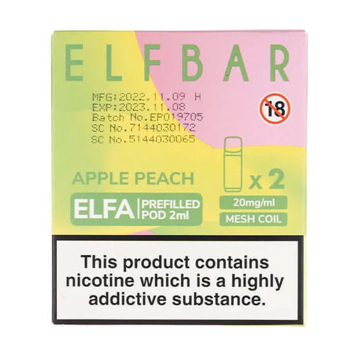 Apple Peach Elfa Pods by Elf Bar