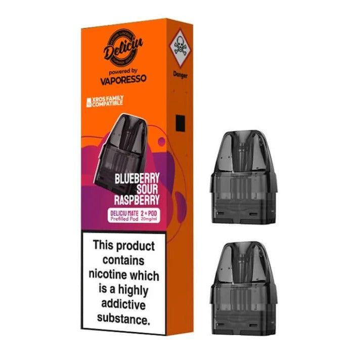 Blueberry Sour Raspberry Prfilled Pod By Vaporesso Deliciu Mate