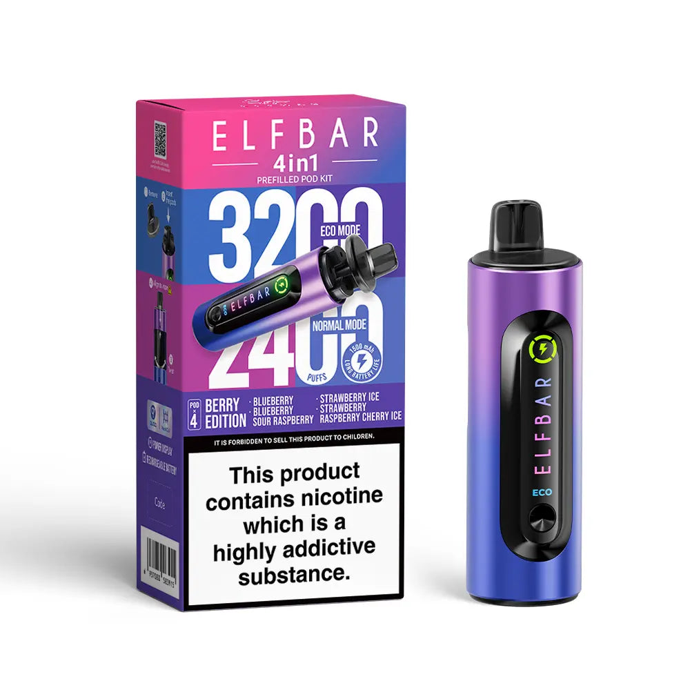 Elf Bar 4 in 1 Pod Kit - Berry Edition