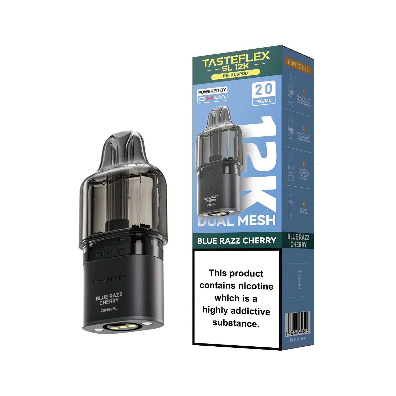 Blue Razz Cherry OXVA Tasteflex SL 12K Pod