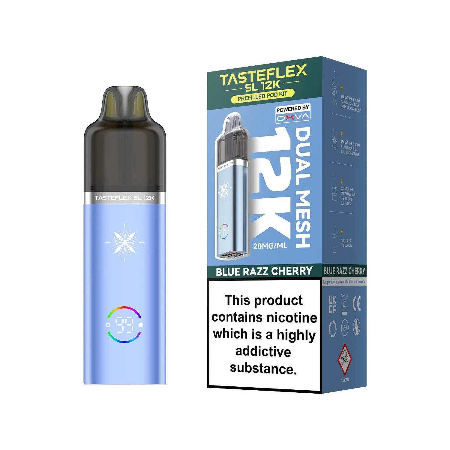 Blue Razz Cherry OXVA Tasteflex SL 12K Pod Kit