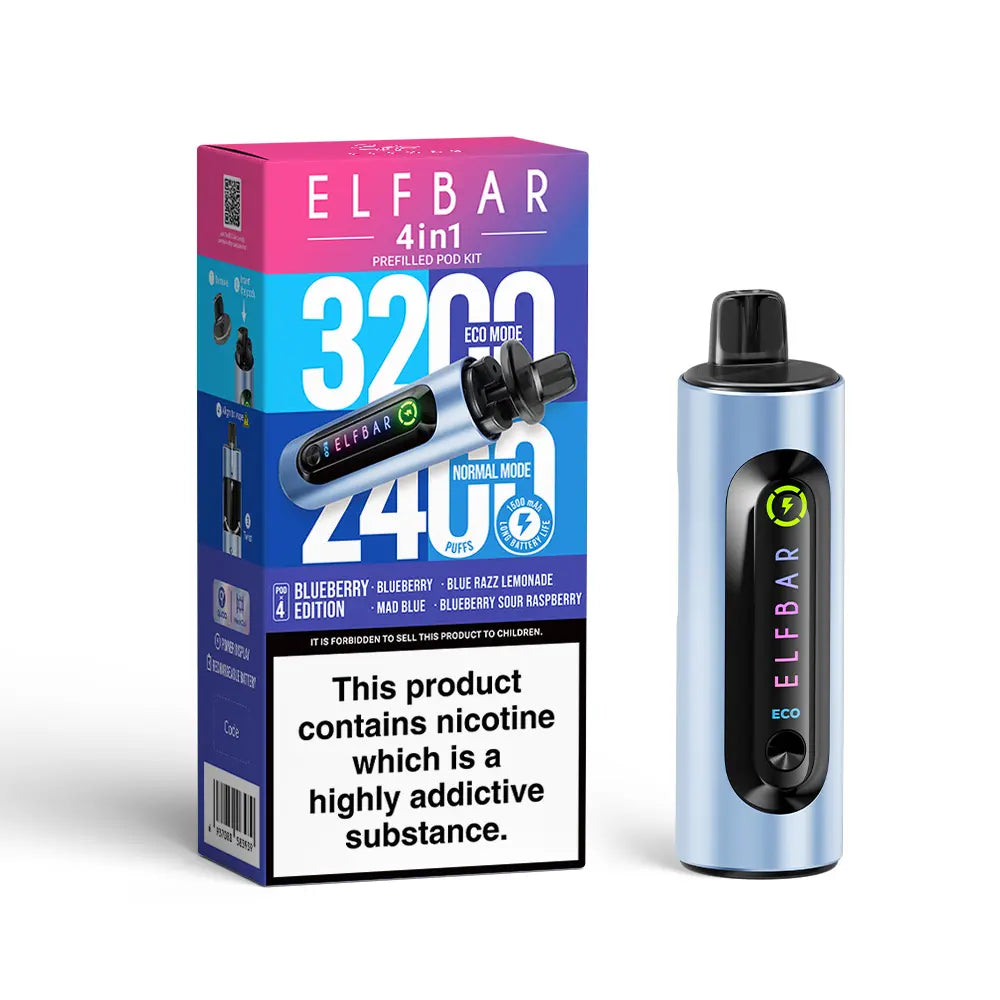 Elf Bar 4 in 1 Pod Kit - Blueberry Edition