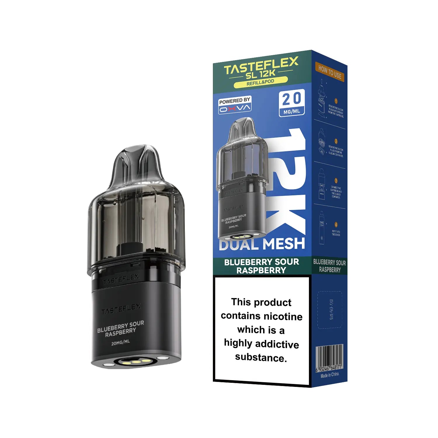 Blueberry Sour Raspberry OXVA Tasteflex SL 12K Pod