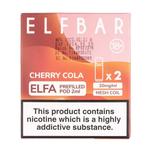 Cherry Cola Elfa Pods by Elf Bar