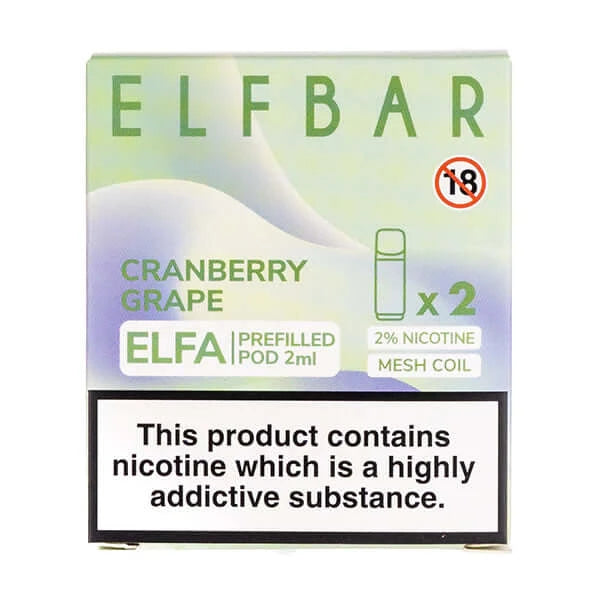 Cranberry Grape Elfa Pods by Elf Bar