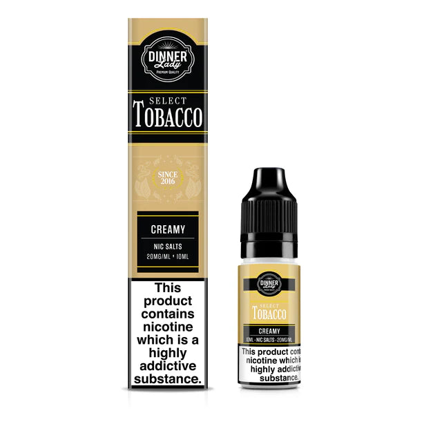 Creamy Dinner Lady Select Tobacco Nic Salts