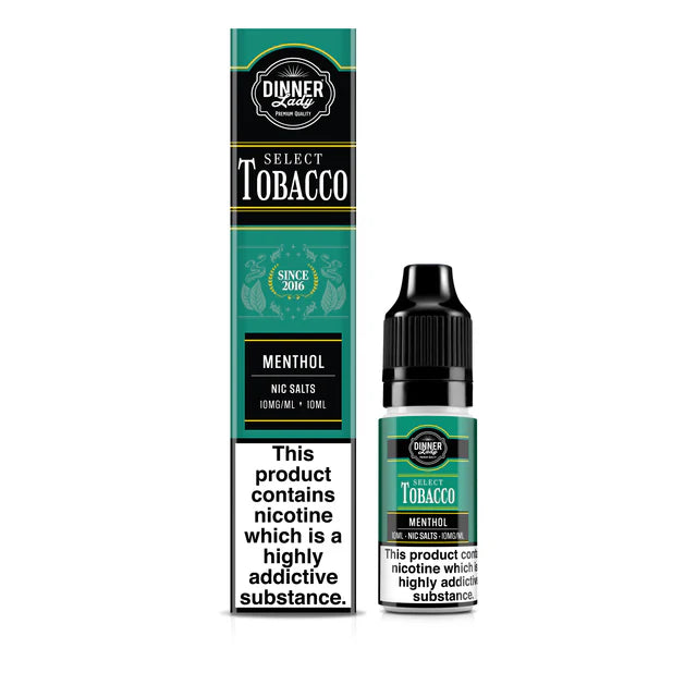Menthol Dinner Lady Select Tobacco Nic Salts