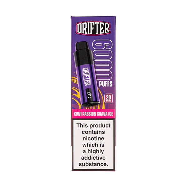 Kiwi Passion Fruit Guava Ice Drifter Bar 6000 Pod Kit