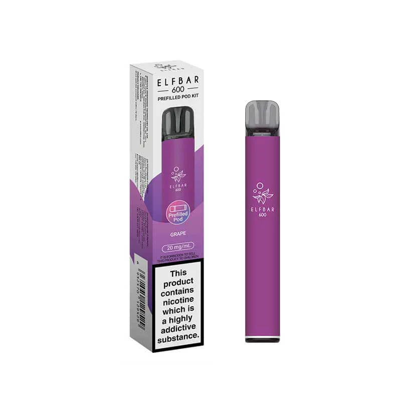 Grape Elf Bar 600 Pod Kit