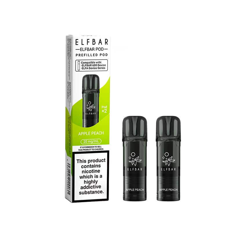 Apple Peach Elf Bar 600 Pods