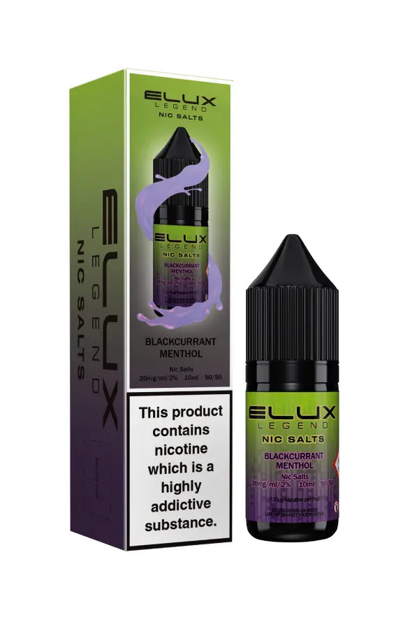 Blackcurrant Menthol Elux Legend Nic Salt