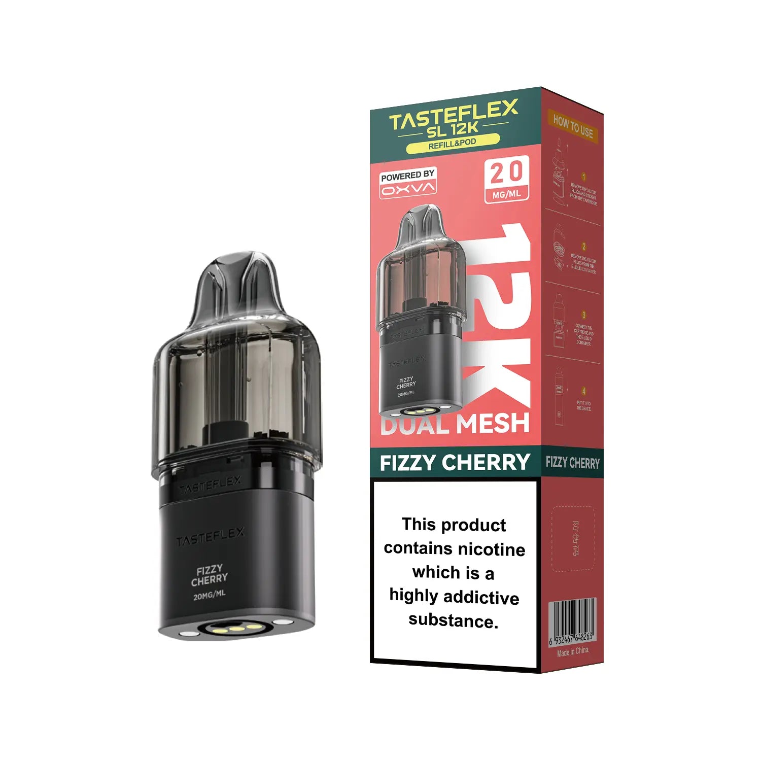 Fizzy Cherry OXVA Tasteflex SL 12K Pod