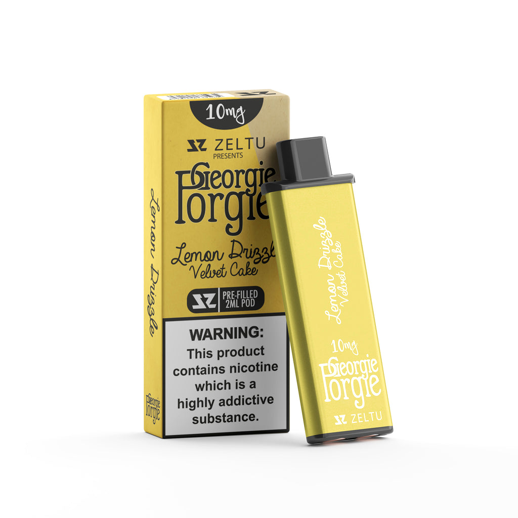 Georgie Porgie Lemon Drizzle Velvet Cake - Zeltu X3 Prefilled Pod