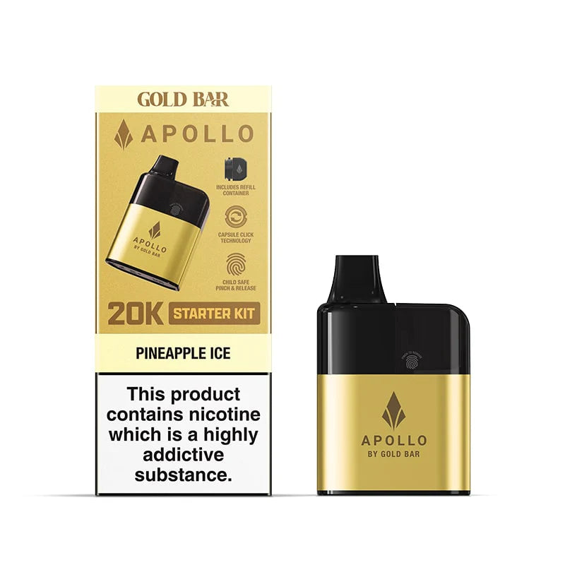 Pineapple Ice Gold Bar Apollo 20K Pod Kit
