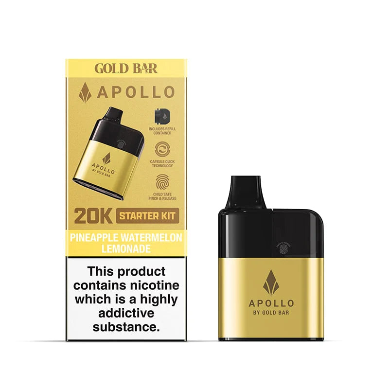 Pineapple Watermelon Lemonade Gold Bar Apollo 20K Pod Kit