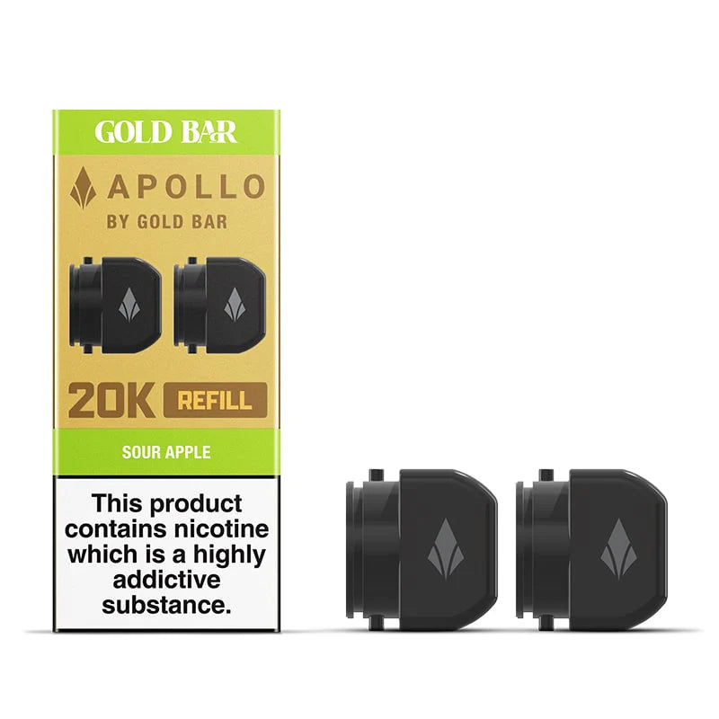 Sour Apple Gold Bar Apollo 20K Refill pod