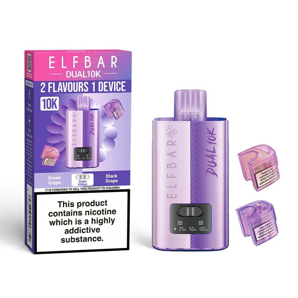 Elf Bar Dual 10K Grape Edition Disposable Vape