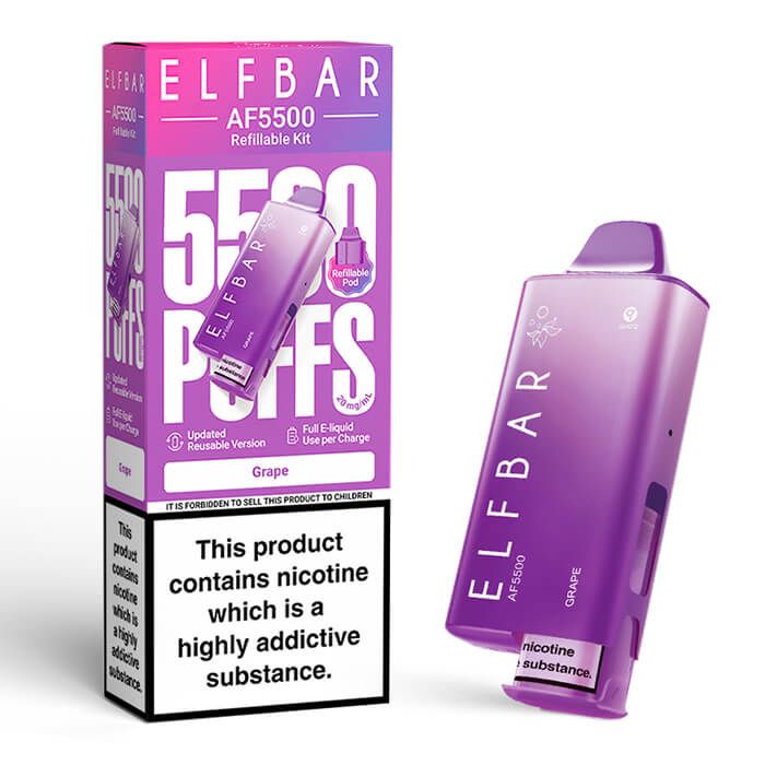 Grape Elf Bar AF5500 Prefilled Pod Kit