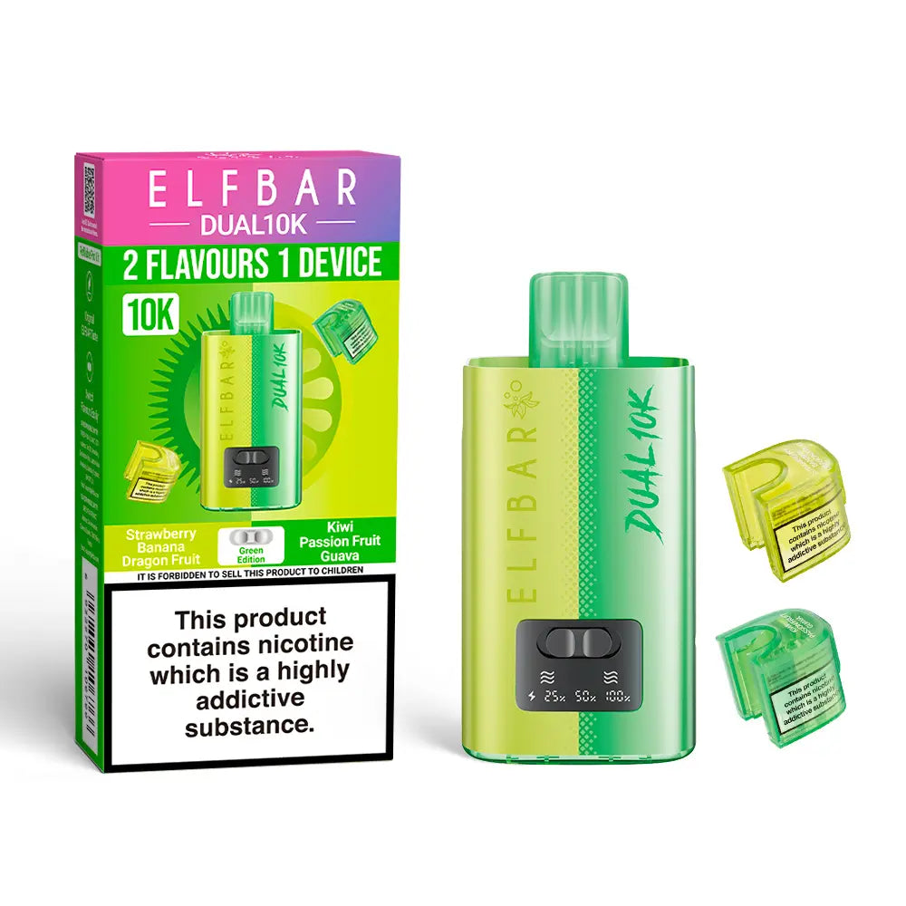 Elf Bar Dual 10K Green Edition Disposable Vape