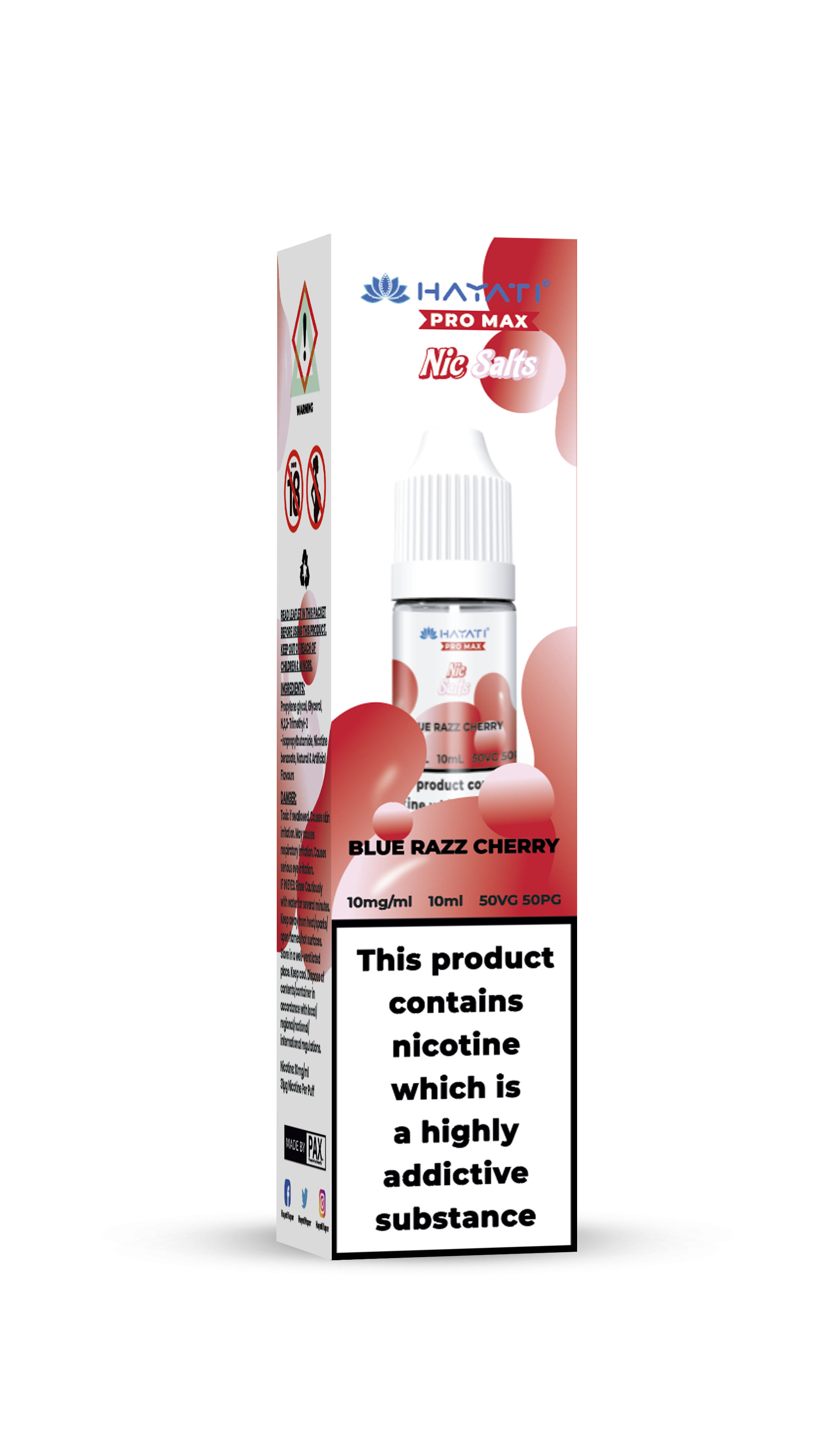 Blue Razz Cherry Hayati Pro Max Nic Salt