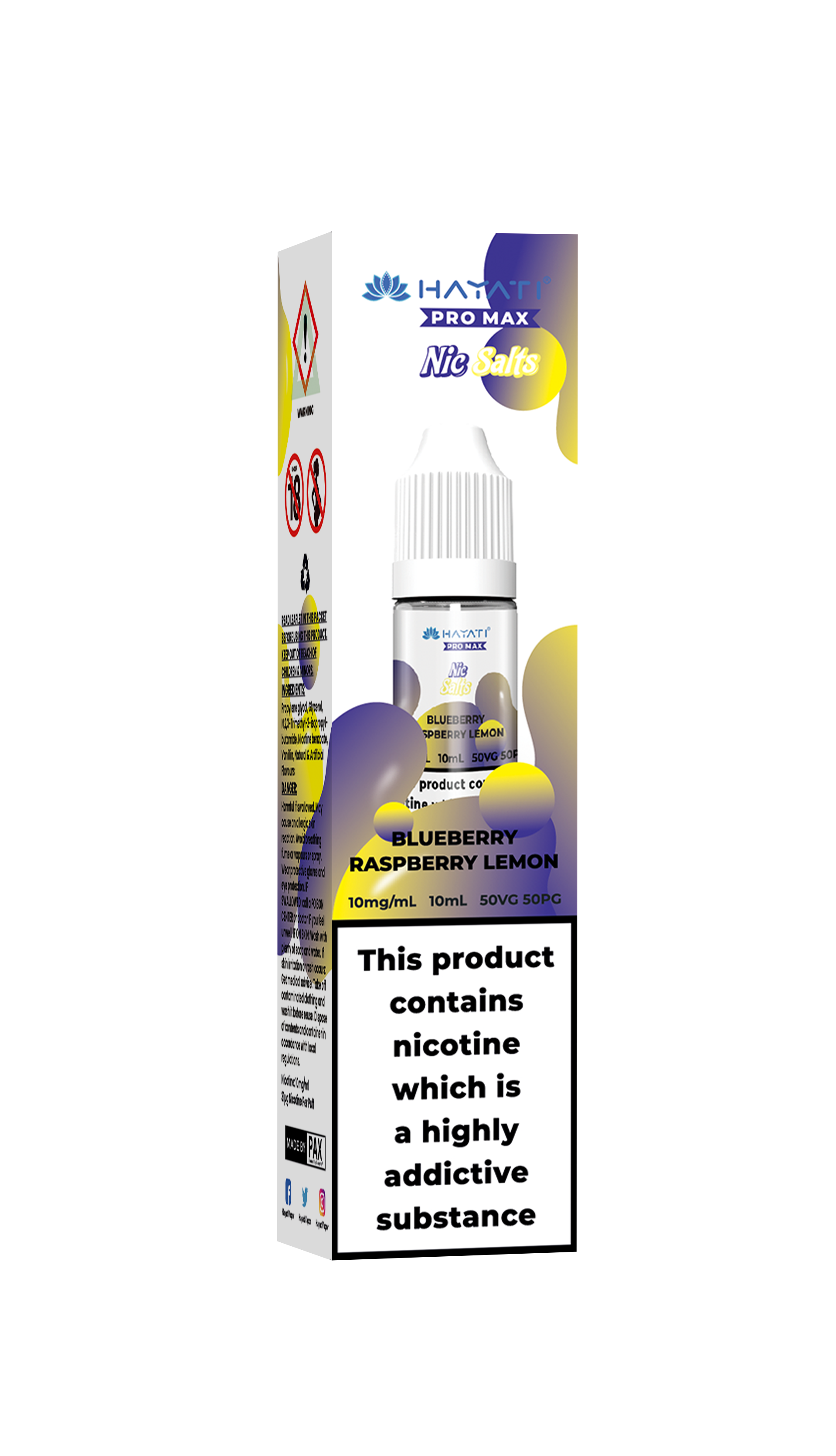 Blueberry Raspberry Lemon Hayati Pro Max Nic Salt