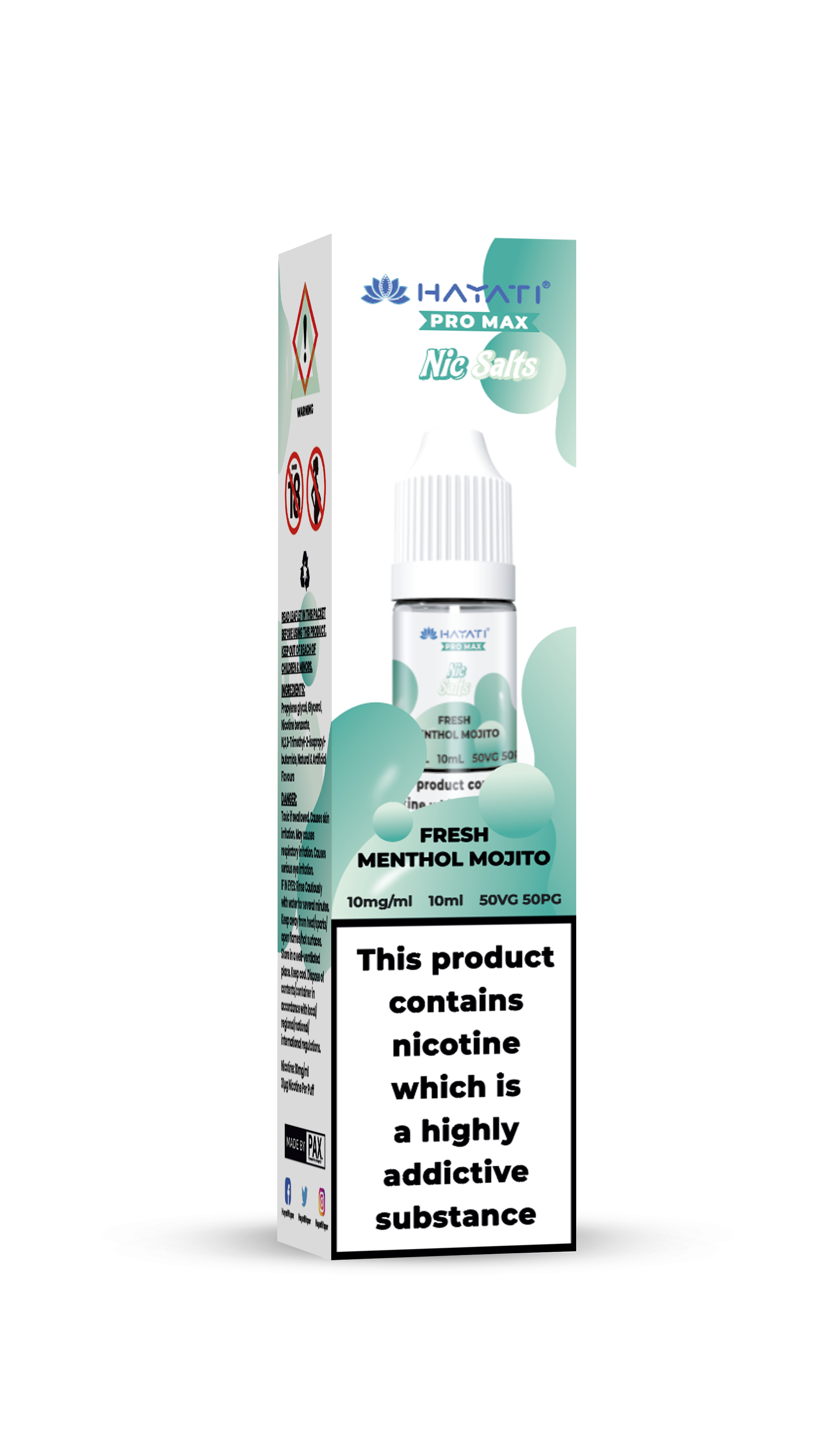 Fresh Menthol Mojito Hayati Pro Max Nic Salt