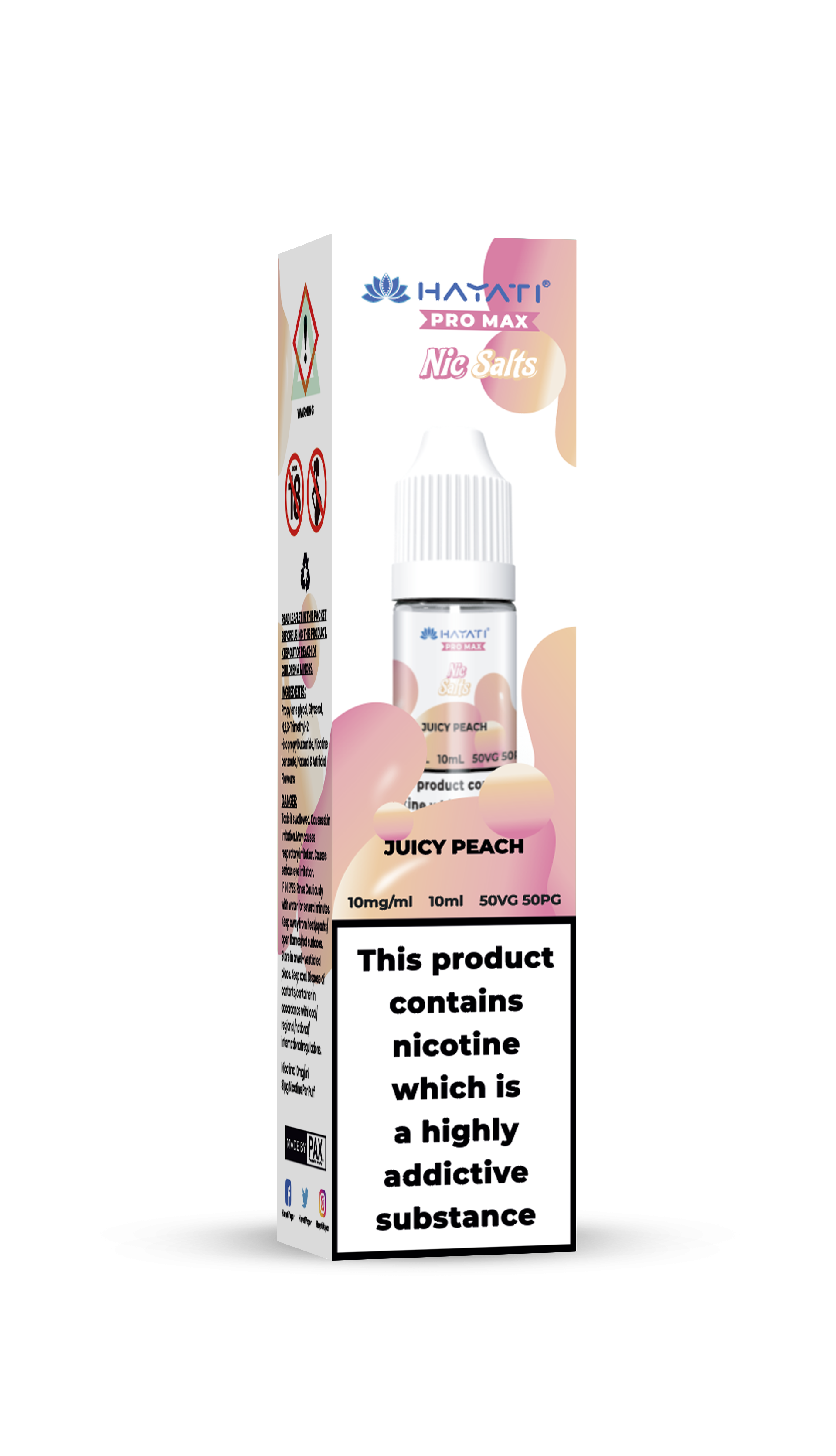 Juicy Peach Hayati Pro Max Nic Salt