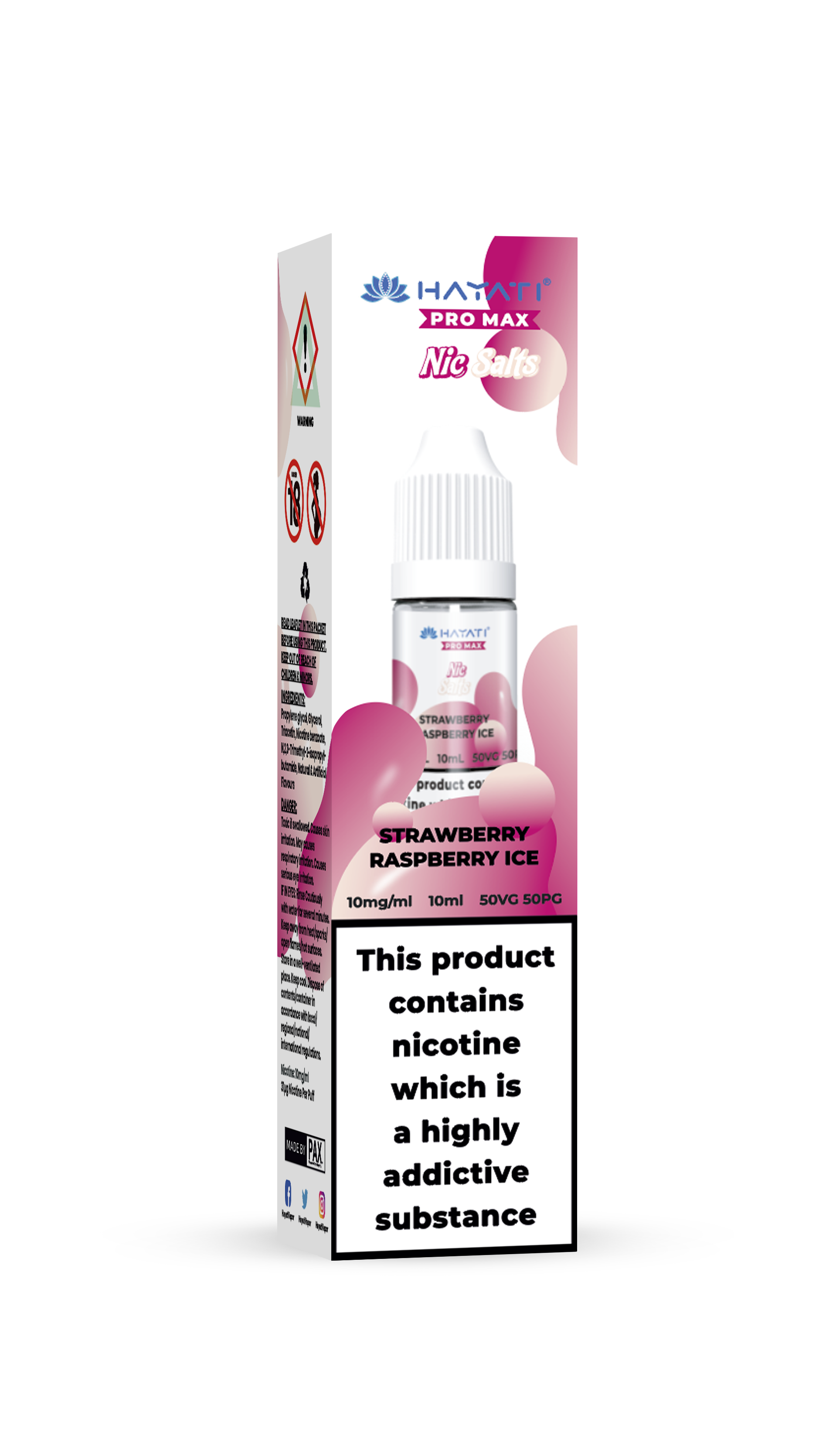 Strawberry Raspberry Ice Hayati Pro Max Nic Salt