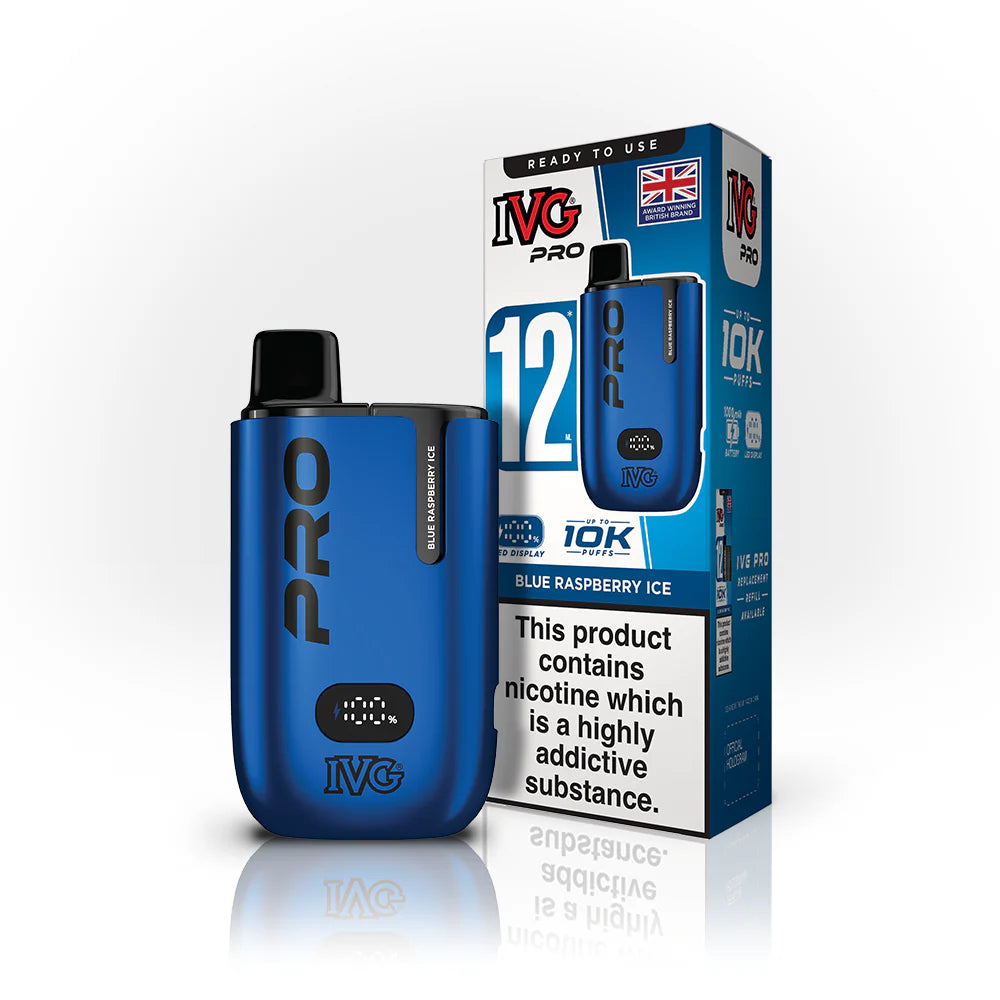 Blue Raspberry Ice IVG Pro 12 Pod Kit
