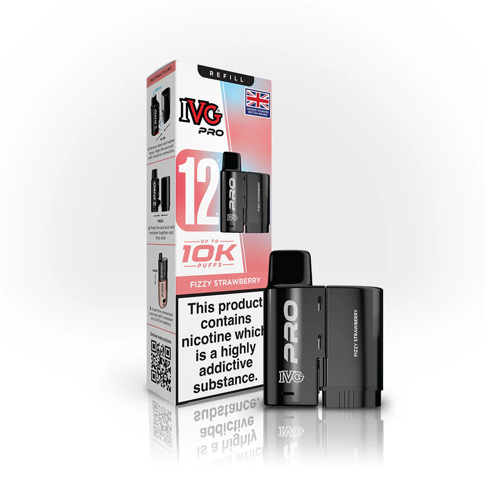 Fizzy Strawberry IVG Pro 12 Pod