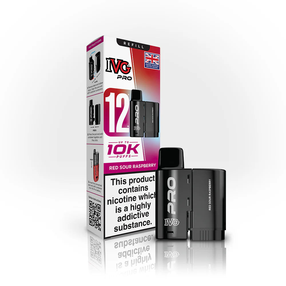 Red Sour Raspberry IVG Pro 12 Pod
