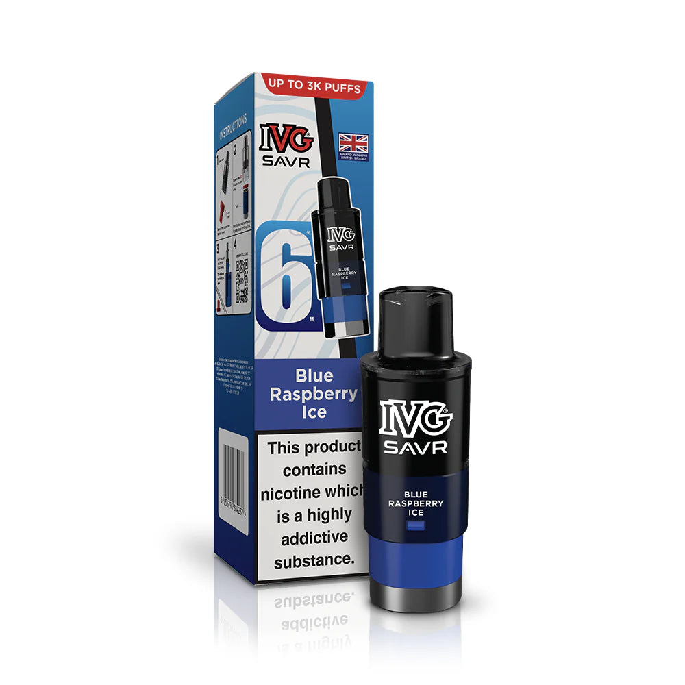 Blue Raspberry Ice IVG SAVR Pod