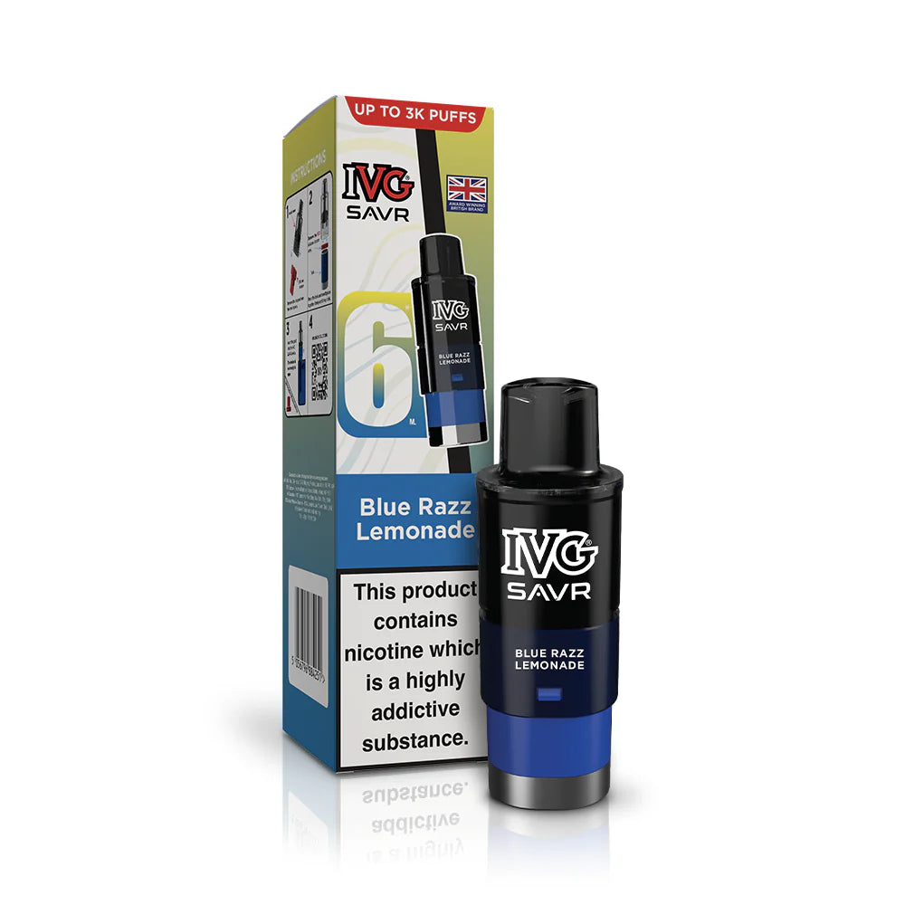 Blue Razz Lemonade IVG SAVR Pod