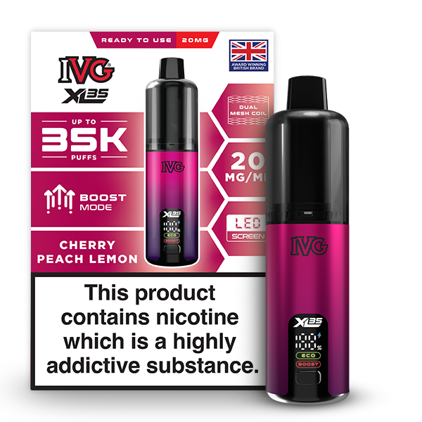 Cherry Peach Lemon IVG XL35 Prefilled Pod Kit