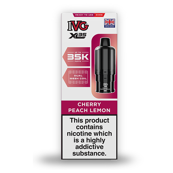 Cherry Peach Lemon IVG XL35 Prefilled Pod