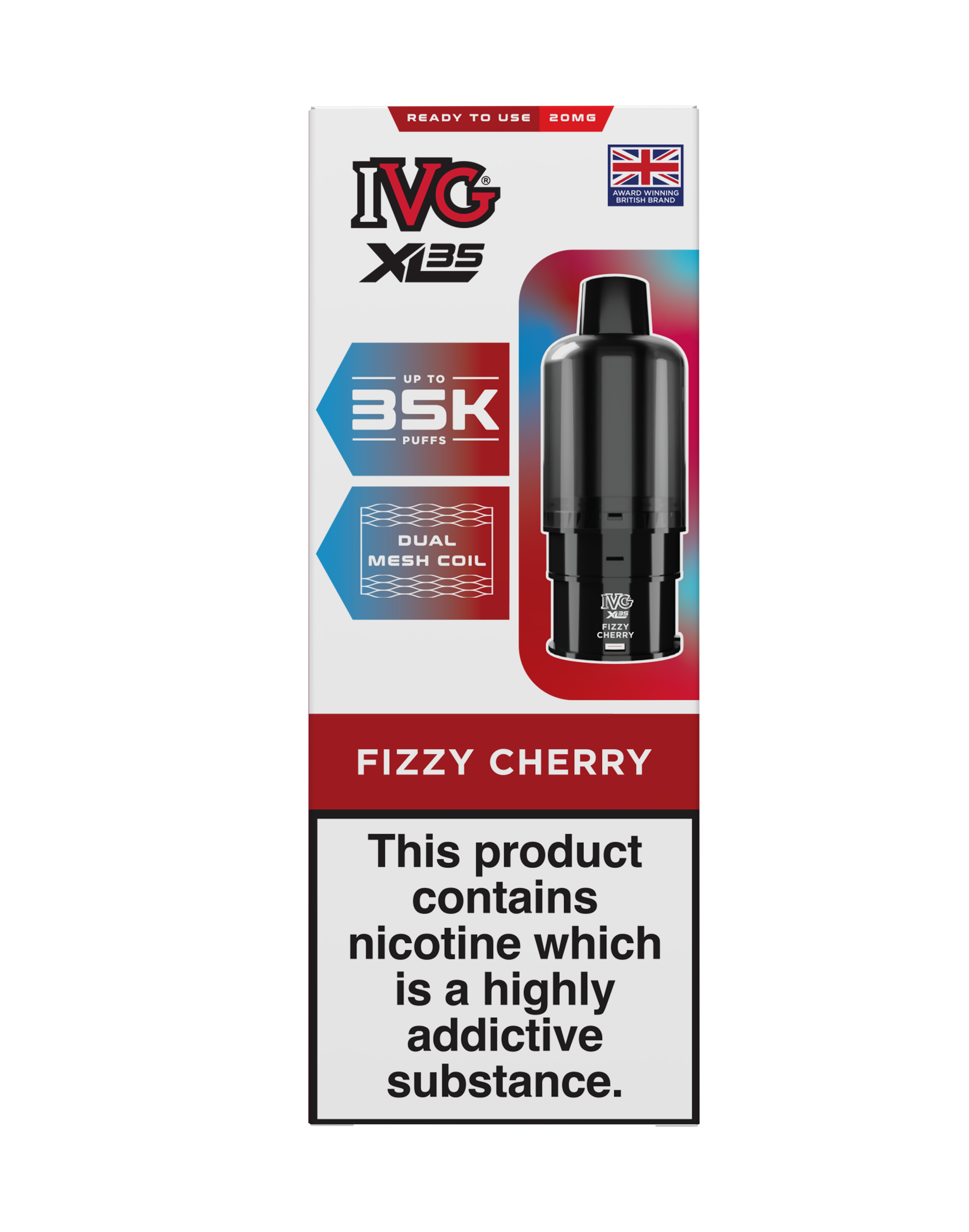 Fizzy Cherry IVG XL35 Prefilled Pod