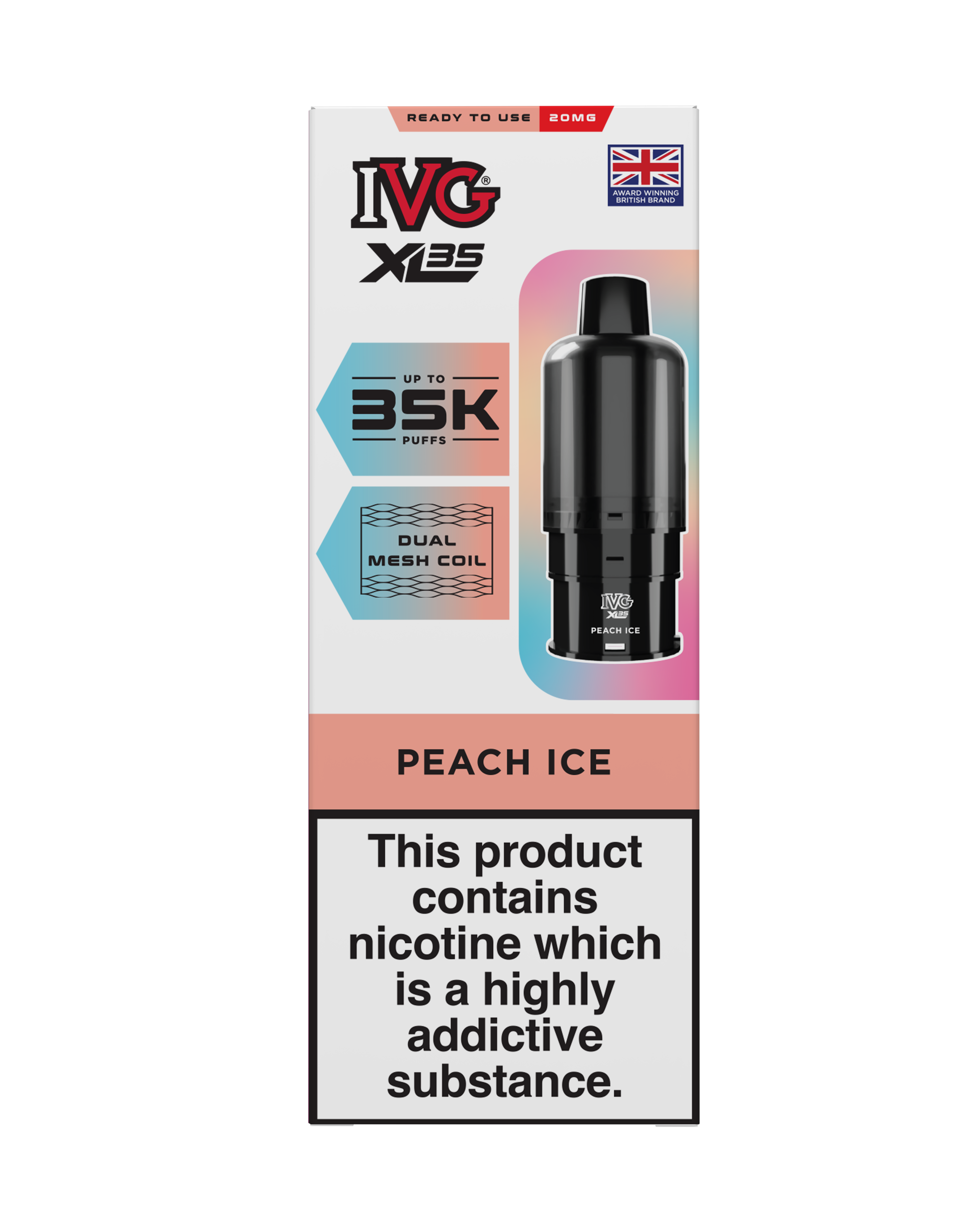 Peach Ice IVG XL35 Prefilled Pod