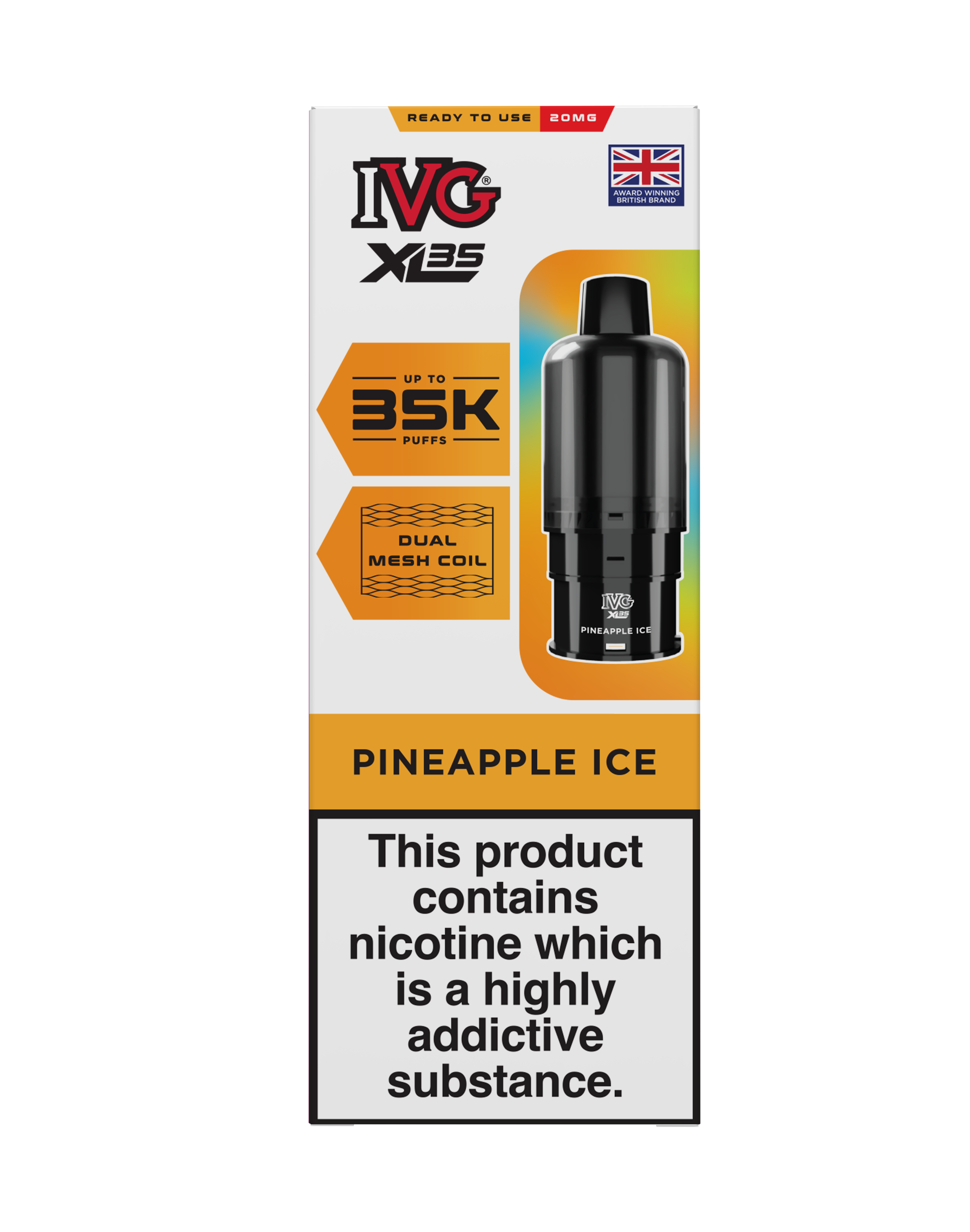 Pineapple Ice IVG XL35 Prefilled Pod