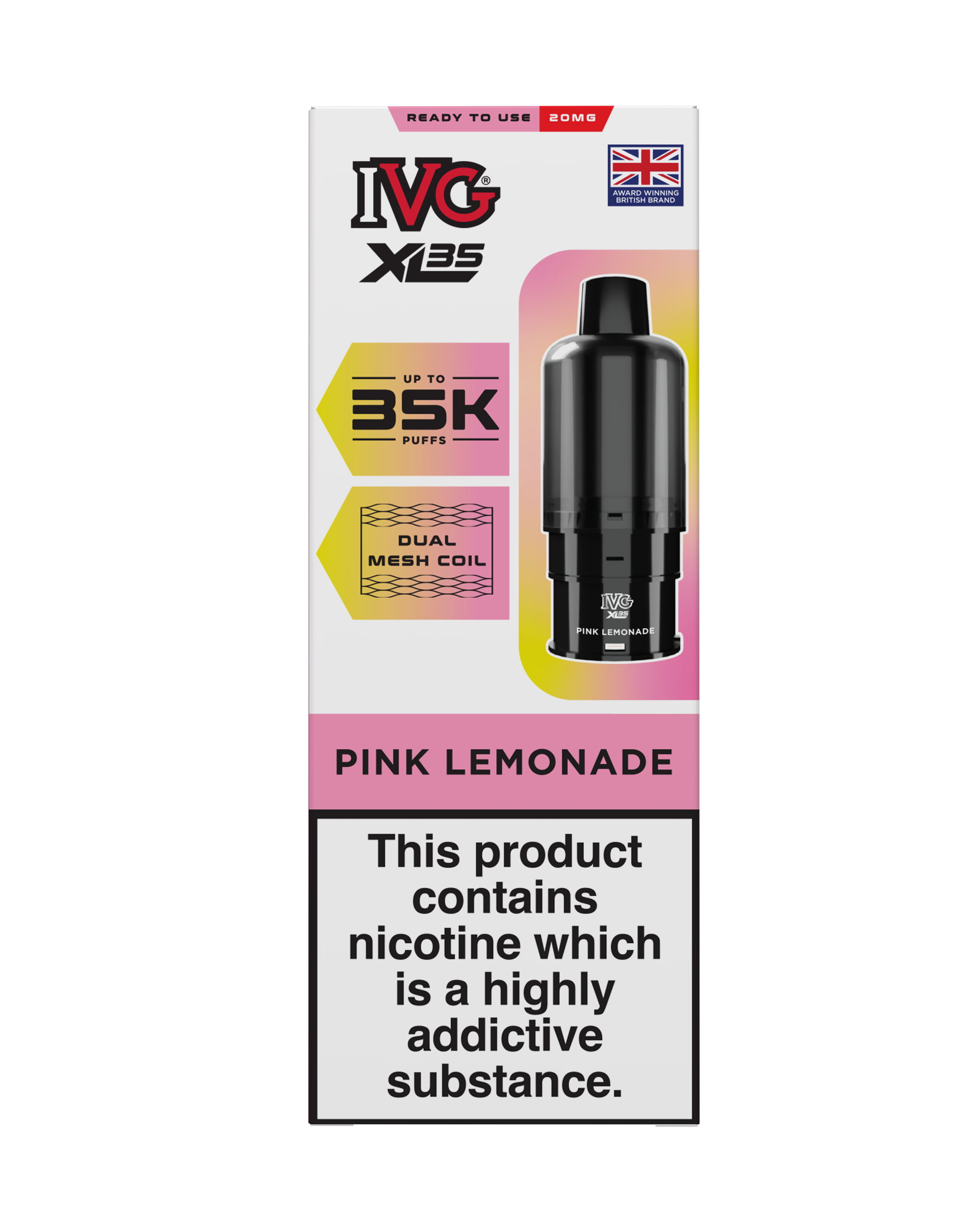 Pink Lemonade IVG XL35 Prefilled Pod