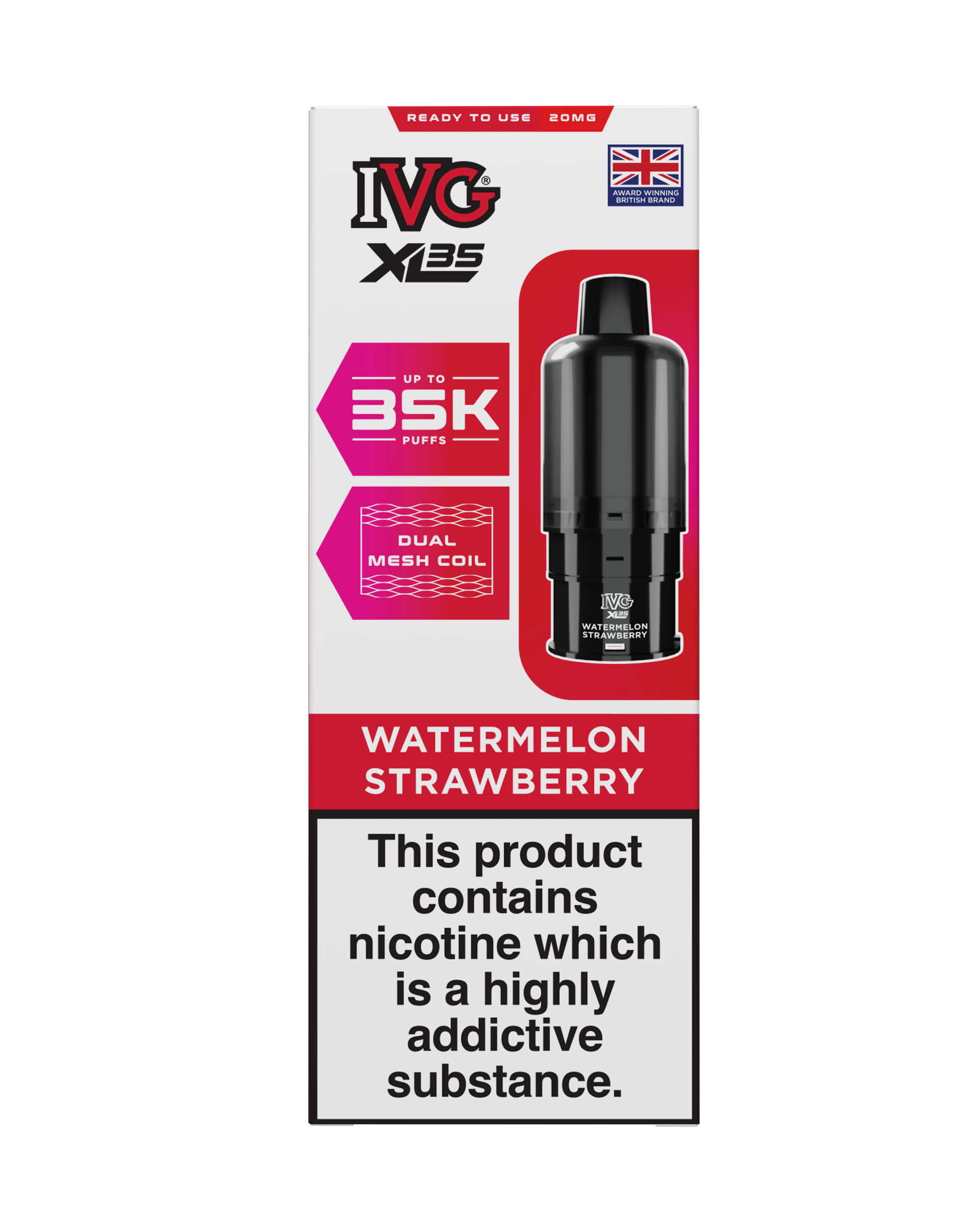 Watermelon Strawberry IVG XL35 Prefilled Pod