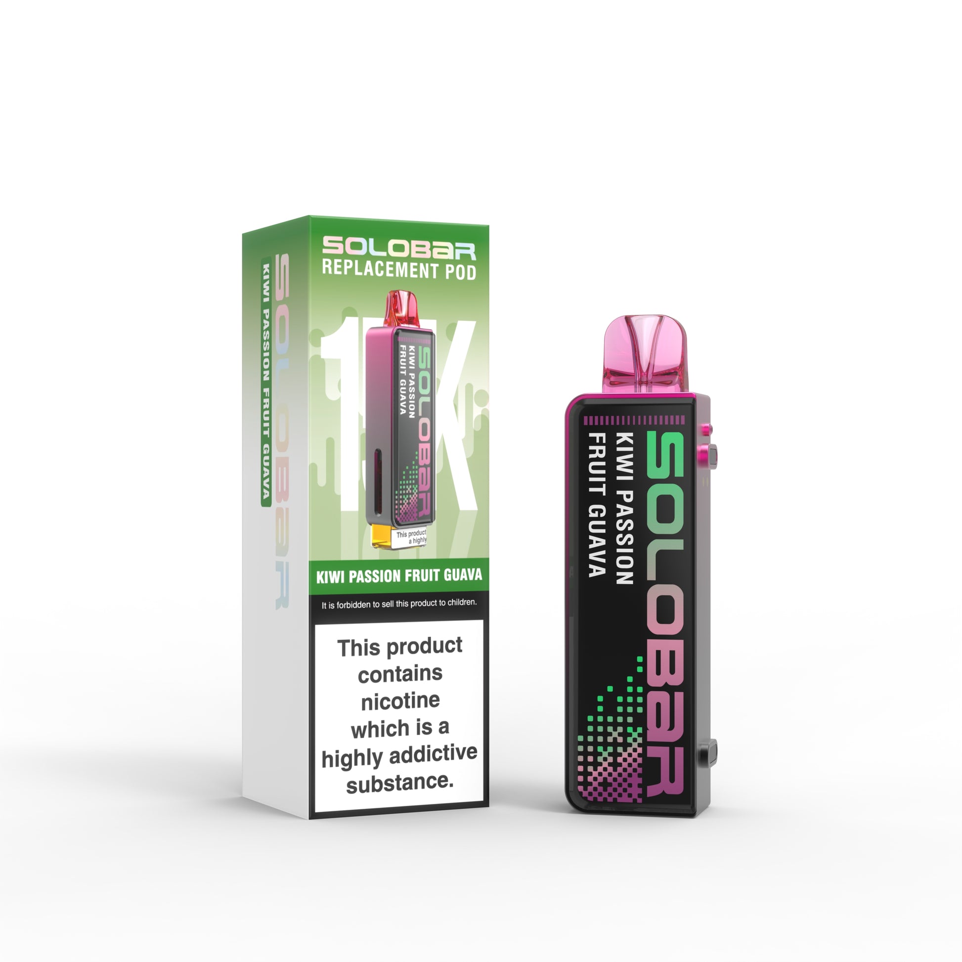 Kiwi Passion Fruit Guava Solobar Boost 30K Prefilled Pod