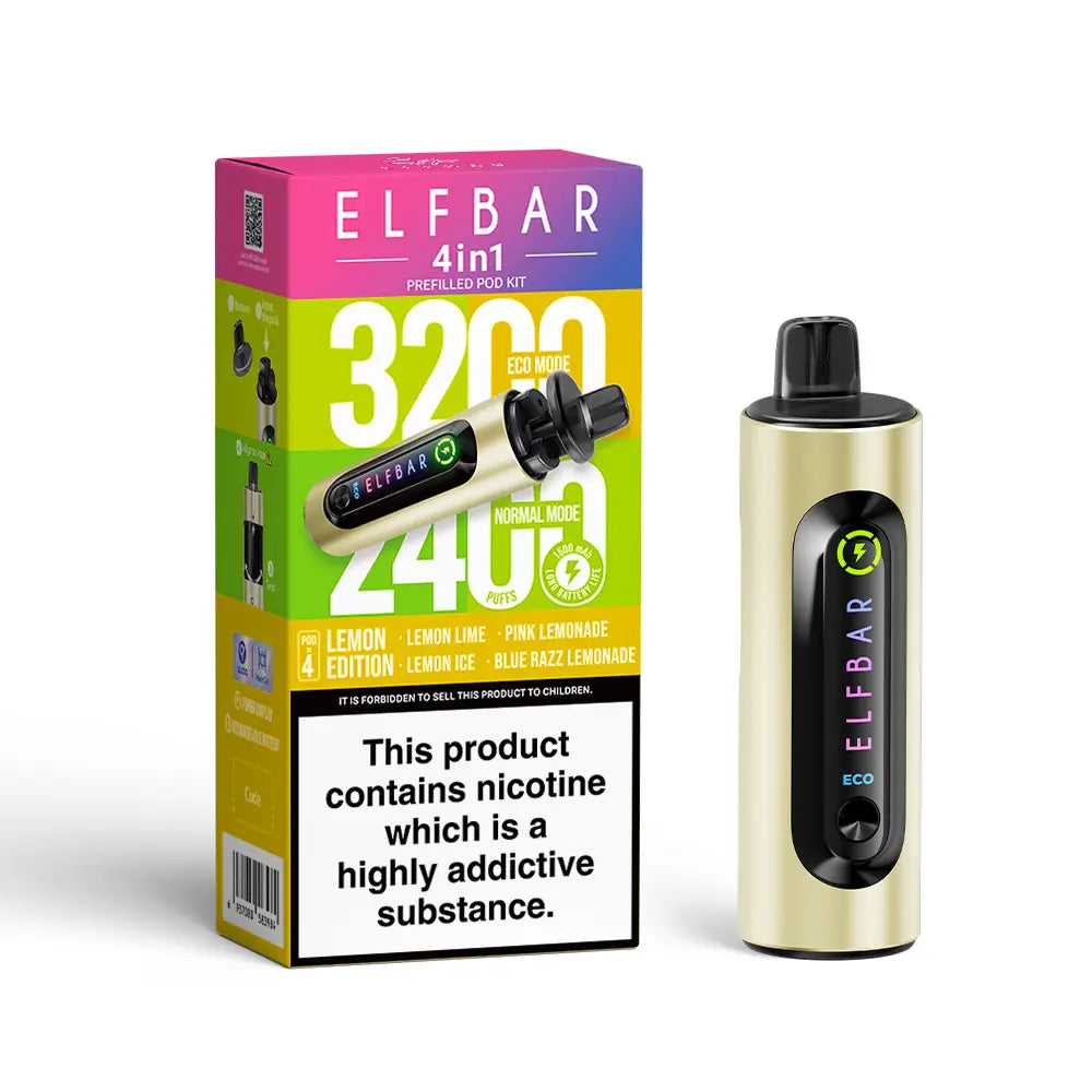 Elf Bar 4 in 1 Pod Kit - Lemon Edition